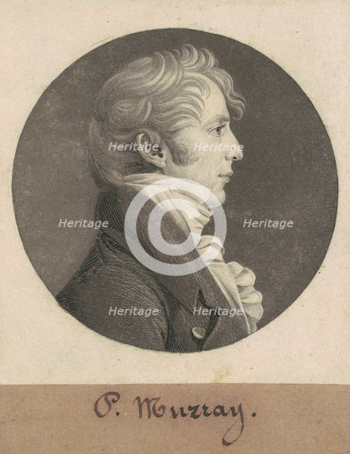 Philip Norborne Nicholas, c. 1808. Creator: Charles Balthazar Julien Févret de Saint-Mémin.