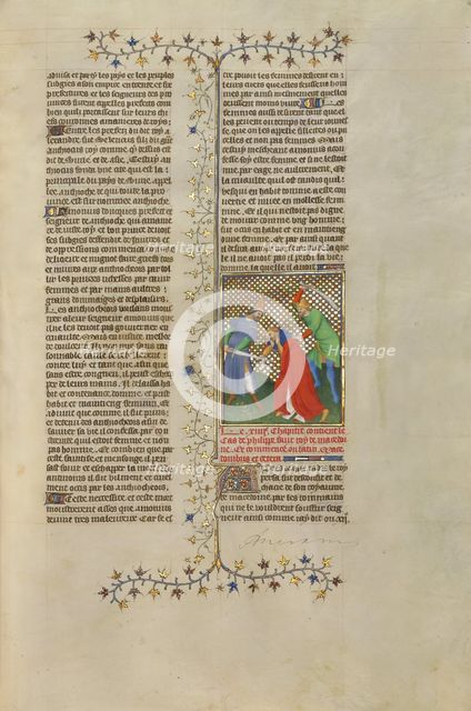 Philip, A False Claimant to the Throne of Macedonia, about 1413-1415. Creators: Boucicaut Master, Workshop of the Boucicaut Master.