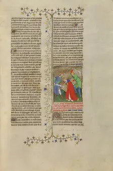 Philip, A False Claimant to the Throne of Macedonia, about 1413-1415. Creators: Boucicaut Master, Workshop of the Boucicaut Master