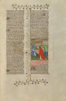 Philip, A False Claimant to the Throne of Macedonia, about 1413-1415. Creators: Boucicaut Master, Workshop of the Boucicaut Master