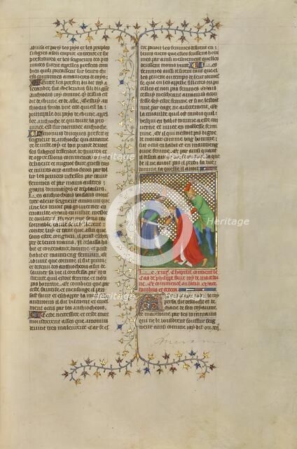 Philip, A False Claimant to the Throne of Macedonia, about 1413-1415. Creators: Boucicaut Master, Workshop of the Boucicaut Master.