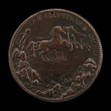 Philip as Apollo in a Chariot Drawn across the Sky by Four Horses [reverse], 1555. Creator: Jacopo da Trezzo