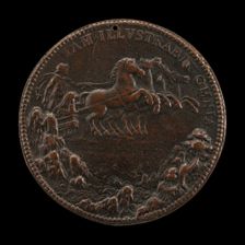 Philip as Apollo in a Chariot Drawn across the Sky by Four Horses [reverse], 1555. Creator: Jacopo da Trezzo