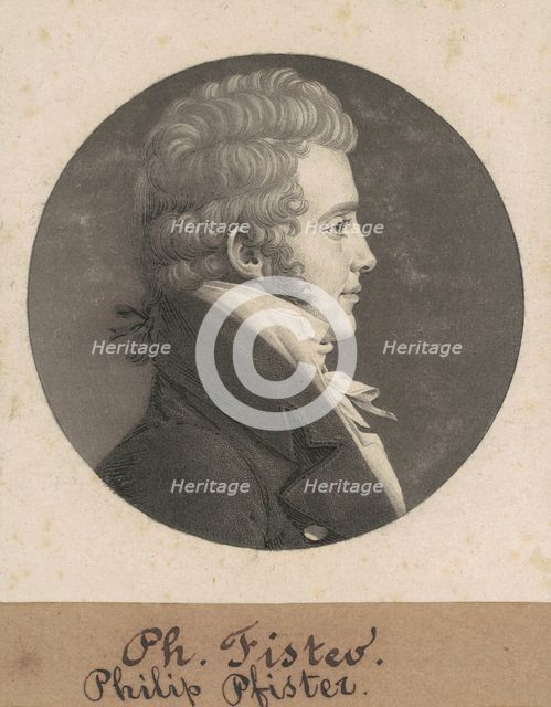Philip Fister, 1808. Creator: Charles Balthazar Julien Févret de Saint-Mémin.