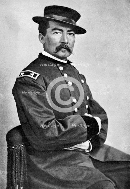 Philip Henry Sheridan, American soldier, c1860s. Artist: Matthew Brady
