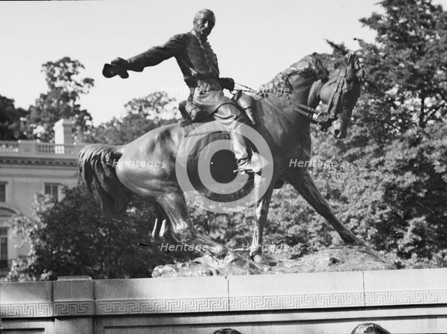 Philip Henry Sheridan - Equestrian statues in Washington, D.C., between 1911 and 1942. Creator: Arnold Genthe.