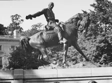 Philip Henry Sheridan - Equestrian statues in Washington, D.C., between 1911 and 1942. Creator: Arnold Genthe