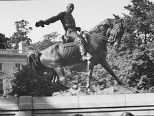 Philip Henry Sheridan - Equestrian statues in Washington, D.C., between 1911 and 1942. Creator: Arnold Genthe