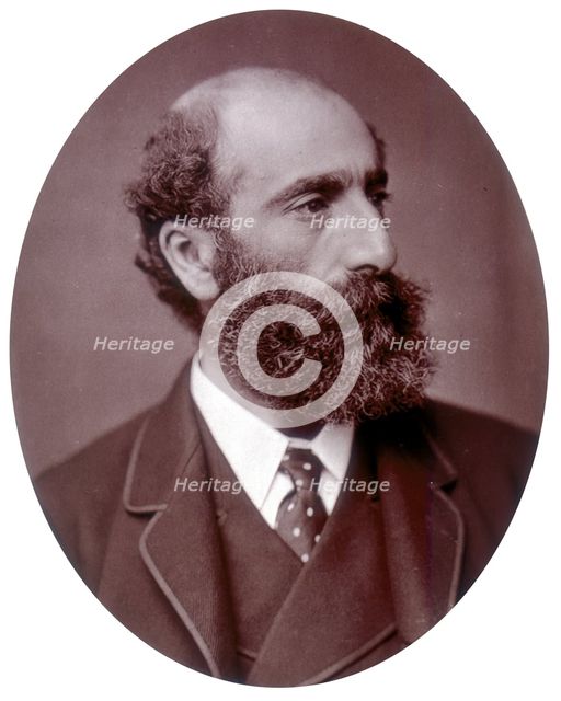 Philip Hermogenes Calderon, artist and Royal Academician, 1882. Creator: Lock & Whitfield.