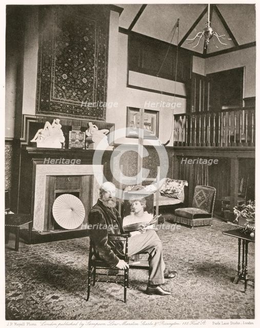 Philip Hermogenes Calderon, R.A., c1884. Creator: Joseph Parkin Mayall.