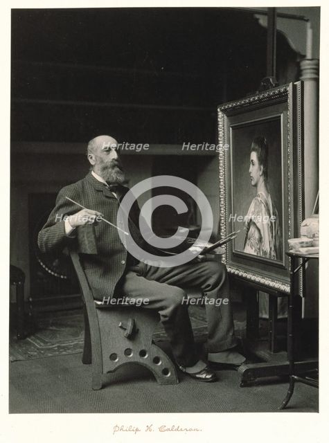 Philip Hermogenes Calderon, RA, c1889-1891. Creator: Ralph W Robinson.