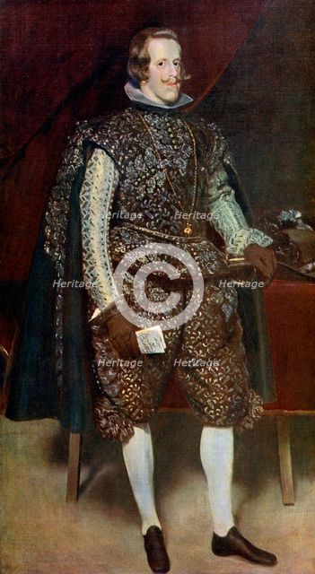 'Philip IV of Spain in Brown and Silver', c1631-1632, (1912).Artist: Diego Velasquez