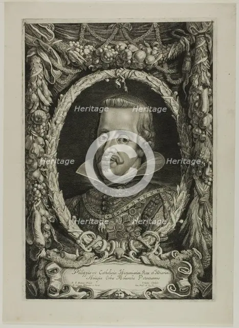 Philip IV, King of Spain, plate 12 from Duces Burgundiae (Dukes of Burgundy), 1644. Creator: Jacob Louys.