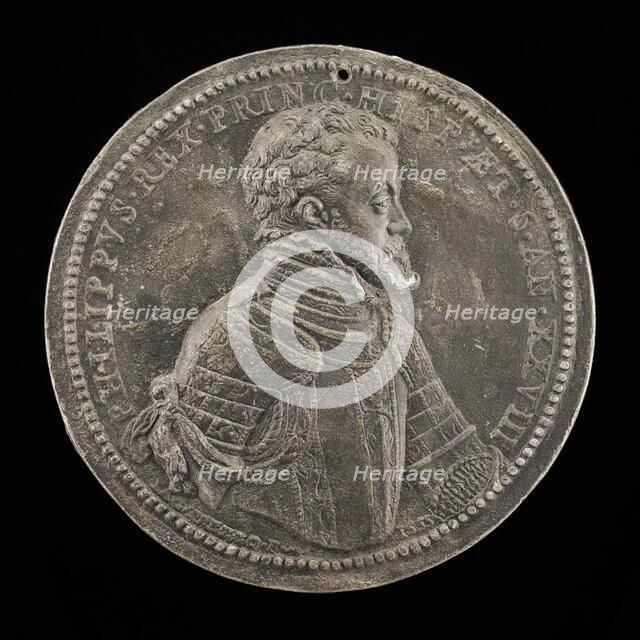 Philip II, 1527-1598, King of Spain 1556, 1555. Creator: Jacopo da Trezzo.