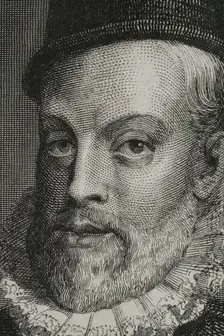 Philip II, (1527-1598), King of Spain, (1556-1598), 1856. Creator: Charles Geoffroy