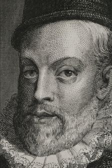 Philip II, (1527-1598), King of Spain, (1556-1598), 1856. Creator: Charles Geoffroy
