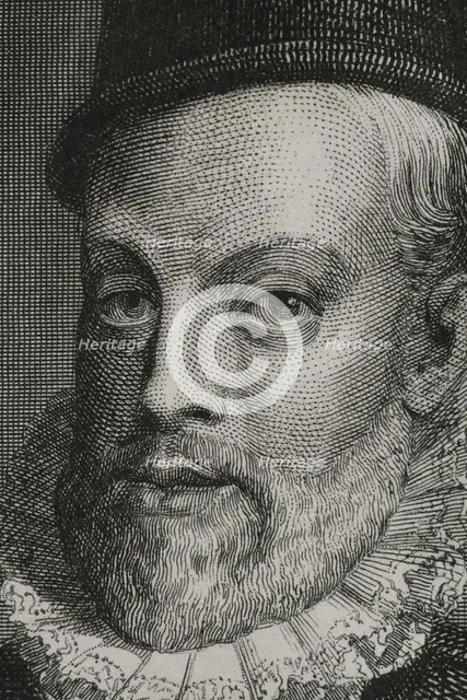 Philip II, (1527-1598), King of Spain, (1556-1598), 1856.  Creator: Charles Geoffroy.