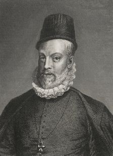 Philip II, (1527-1598), King of Spain (1556-1598), 1856. Creator: Charles Geoffroy