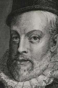 Philip II, (1527-1598), King of Spain, (1556-1598), 1856. Creator: Charles Geoffroy