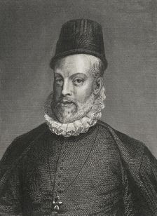 Philip II, (1527-1598), King of Spain (1556-1598), 1856. Creator: Charles Geoffroy