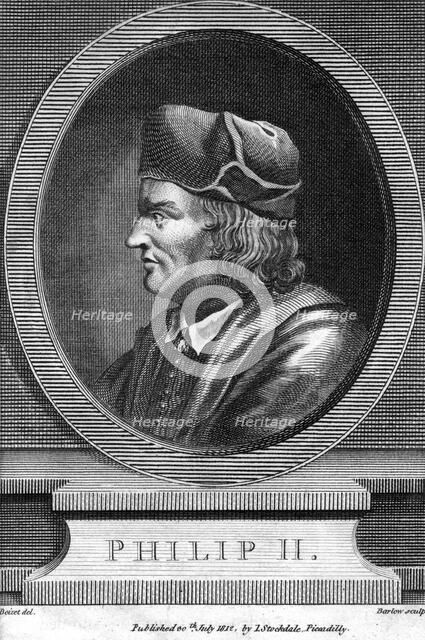 Philip II of France, (1812).Artist: Barlow