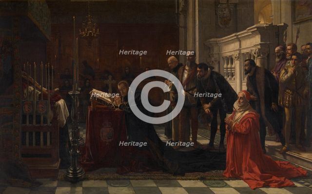 Philip II of Spain Honours Don John of Austria, 1873. Creator: Karel Ooms.