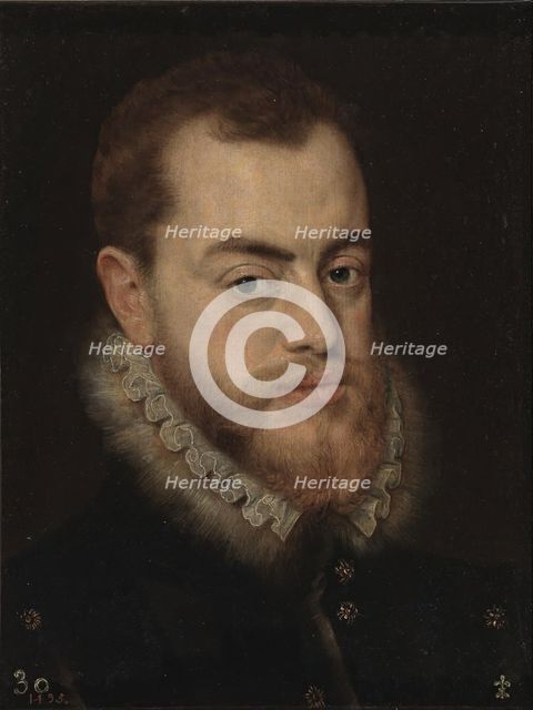 Philip II, between 1540 and 1560. Creator: Lucas de Heere.