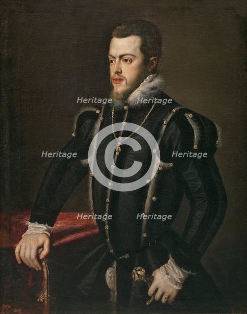 Philip II, between 1549 and 1550. Creator: Titian.