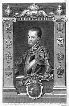 Philip II, King of Spain, 16th century, (1735). Artist: George Vertue