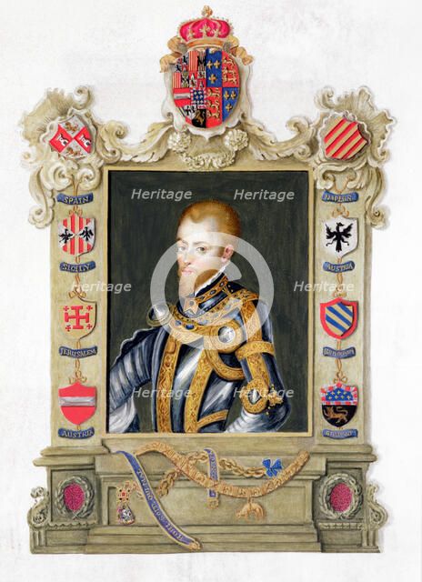 Philip II, King of Spain, 16th century (1825). Artist: Sarah, Countess of Essex