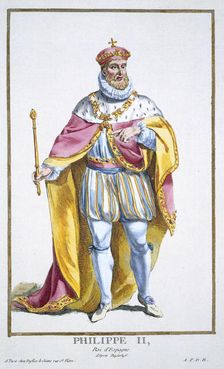 Philip II, King of Spain, (1780). Artist: Pierre Duflos