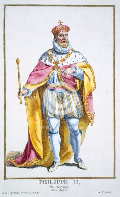 Philip II, King of Spain, (1780).  Creator: Pierre Duflos.