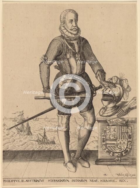 Philip II, King of Spain. Creator: Christoffel van Sichem I.