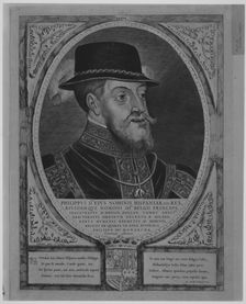 Philip II, King of Spain, from the series Counts and Countesses of Holland, Zeeland, and W..., 1650. Creator: Cornelis de Visscher