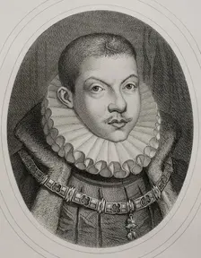 Philip III (1578-1621), King of Spain (1598-1621) and also, as Philip II, King of Portugal..., 1879. Creators: Alphonse Charles Masson, Magin Pujadas