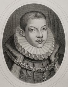 Philip III (1578-1621), King of Spain (1598-1621) and also, as Philip II, King of Portugal..., 1879. Creators: Alphonse Charles Masson, Magin Pujadas