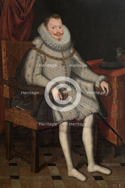 Philip III, King of Spain, seated, c1615. Creator: Bartolomé González.
