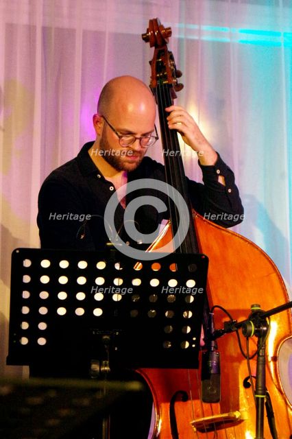 Philip Lewin, Joan Fort Trio plus Vincent Herring, Watermill Jazz Club, Dorking, Surrey, 20 May 2025 Creator: Brian O'Connor.