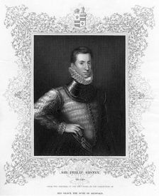 Philip Sidney, 16th century English soldier, statesman, poet, and patron of poets, c1840