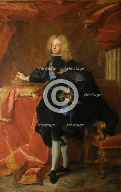 Philip V, King of Spain (1683-1746), 1701. Artist: Rigaud, Hyacinthe François Honoré (1659-1743)