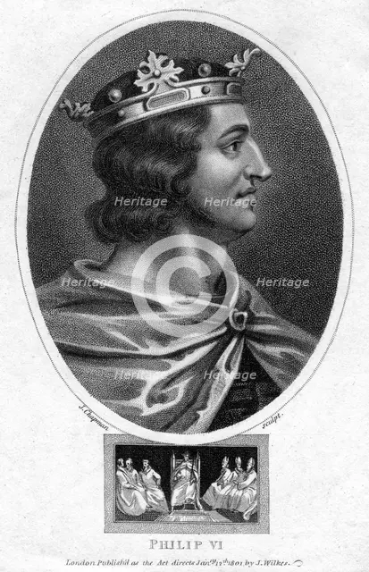 Philip VI of France, (1801).Artist: J Chapman