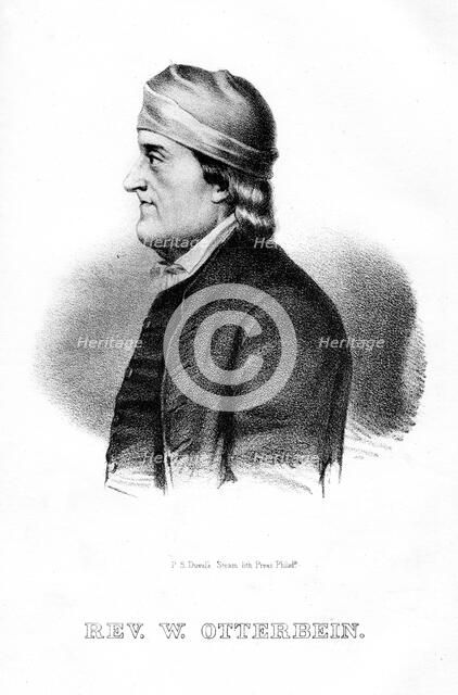 Philip William Otterbein, German-American clergyman, (1854). Artist: Unknown