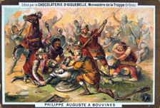 Philipe Auguste at the Battle of Bouvines, 1214, (19th century)