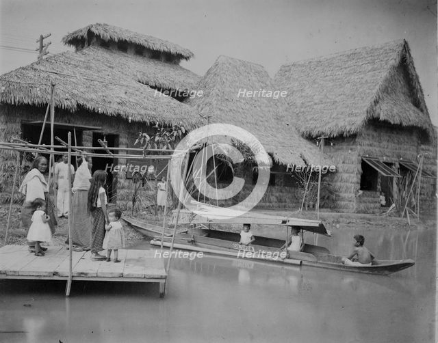 Philipine i.e., Philippine village, Pan-American Exposition, Buffalo, New York, 1901. Creator: Frances Benjamin Johnston.