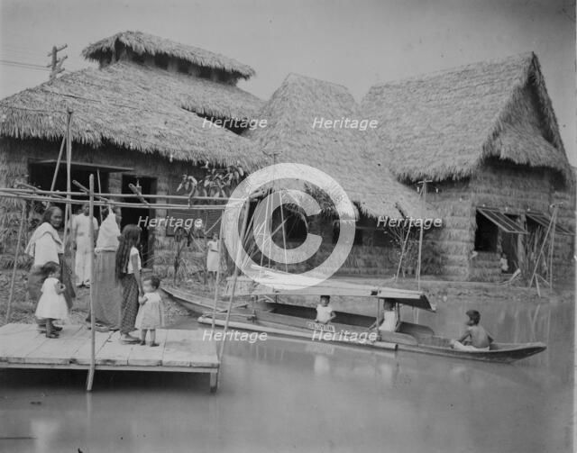 Philipine i.e., Philippine village, Pan-American Exposition, Buffalo, New York, 1901. Creator: Frances Benjamin Johnston.