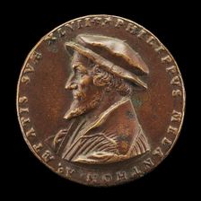 Philipp Melanchthon, 1497-1560, Reformer [obverse], probably 1543. Creator: Friedrich Hagenauer
