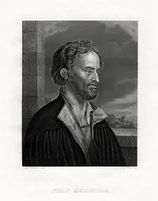 Philipp Melanchthon German theologian and writer of the Protestant Reformation, 19th century. Creator: W Holl