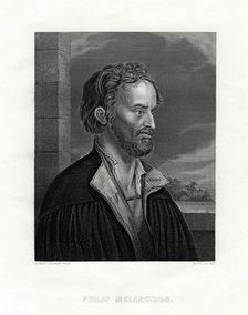 Philipp Melanchthon German theologian and writer of the Protestant Reformation, 19th century. Creator: W Holl