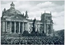 Philipp Scheidemann announcing the creation of a new German republic, 9th November, 1918. Creator: Unknown