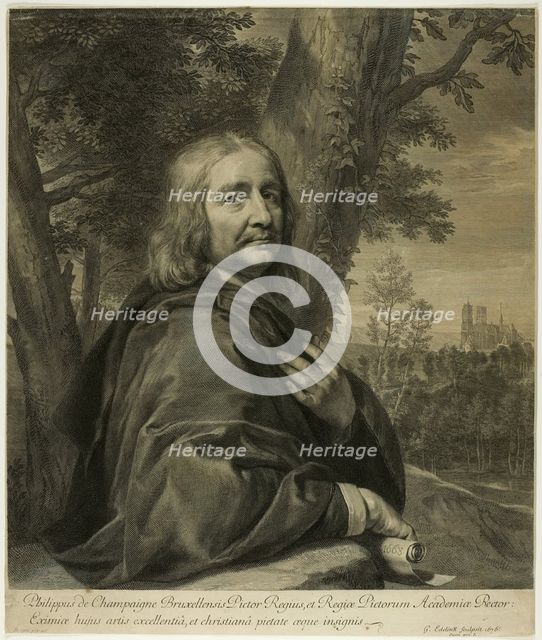 Philippe de Champaigne, 1676. Creator: Gerard Edelinck.